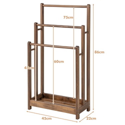 Suport de podea pentru prosoape Costway BA7862CF (Coffee) Thumb