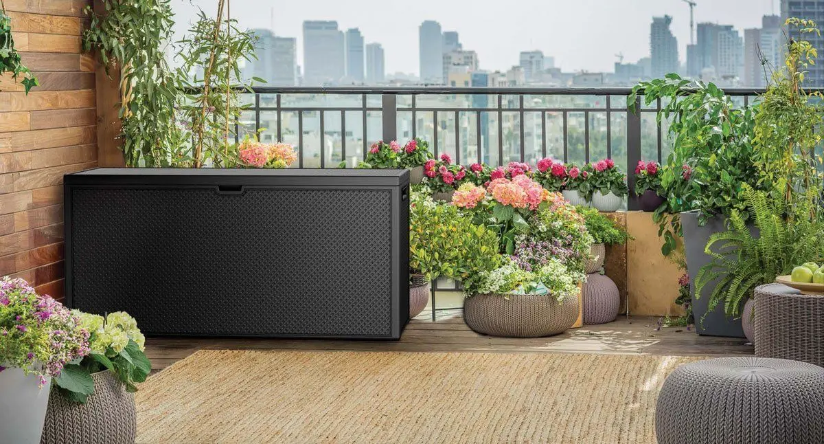 Lada depozitare pentru gradina Keter Emily Storage Box 280L (Graphite)