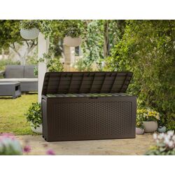 Lada depozitare pentru gradina Keter Samoa Rattan Box 270L (Brown) Thumb
