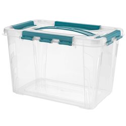 Container Econova Grand Box 29x19x18 6.6L (Transparent/Turquoise)