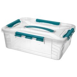 Container Econova Grand Box 39x29x12 10L (Transparent/Turquoise)