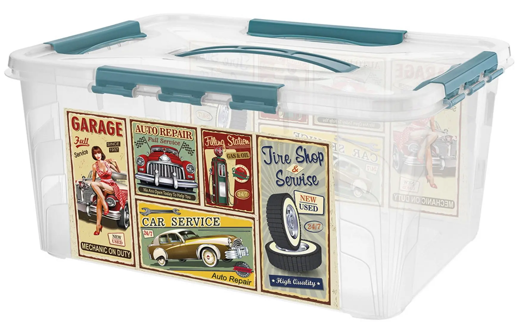 Container cu decor Econova Grand Box 39x29x18 15L - 2