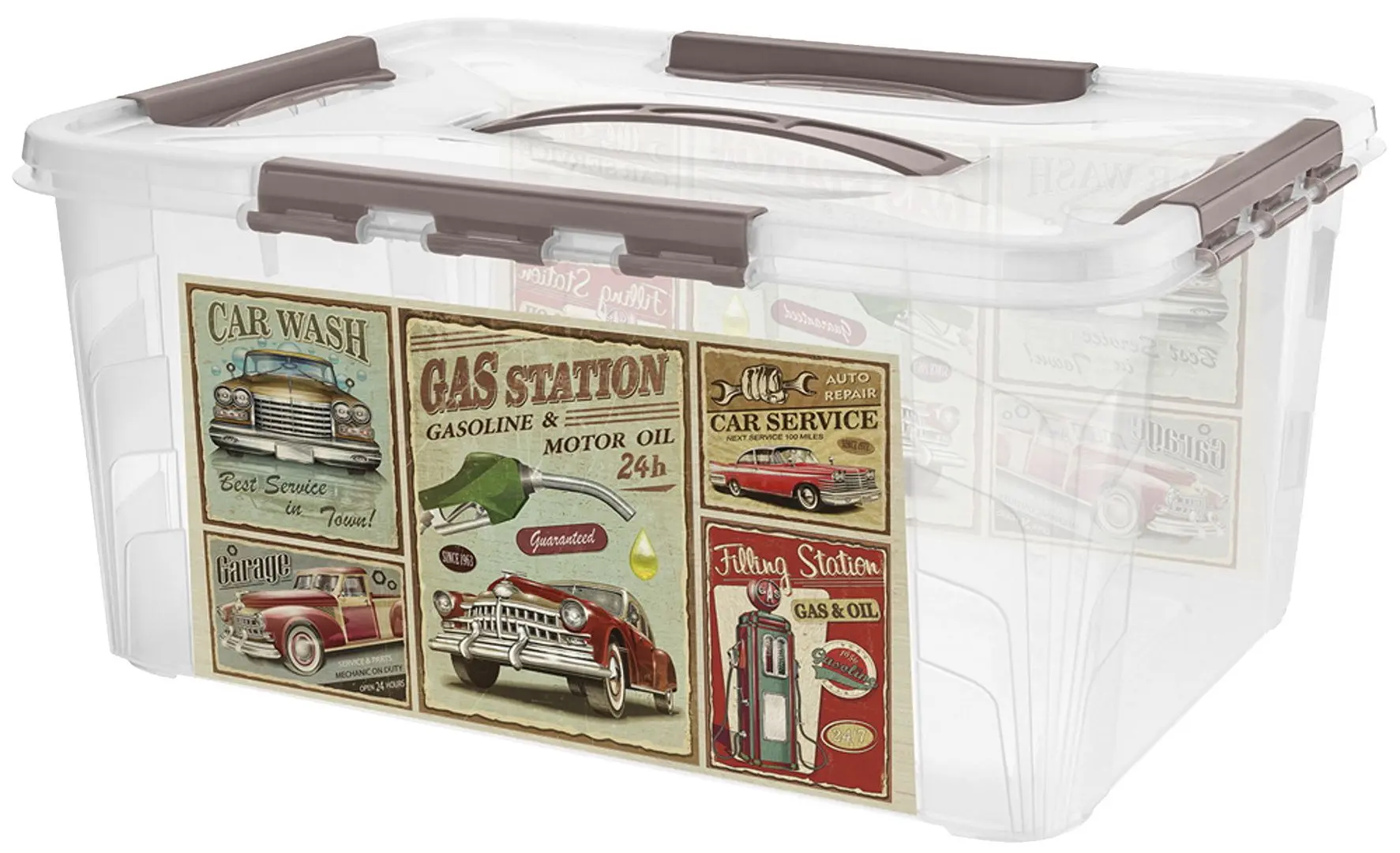 Container cu decor Econova Grand Box 39x29x18 15L