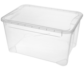 Container cu capac Econova Crystal L 49L (Transparent)