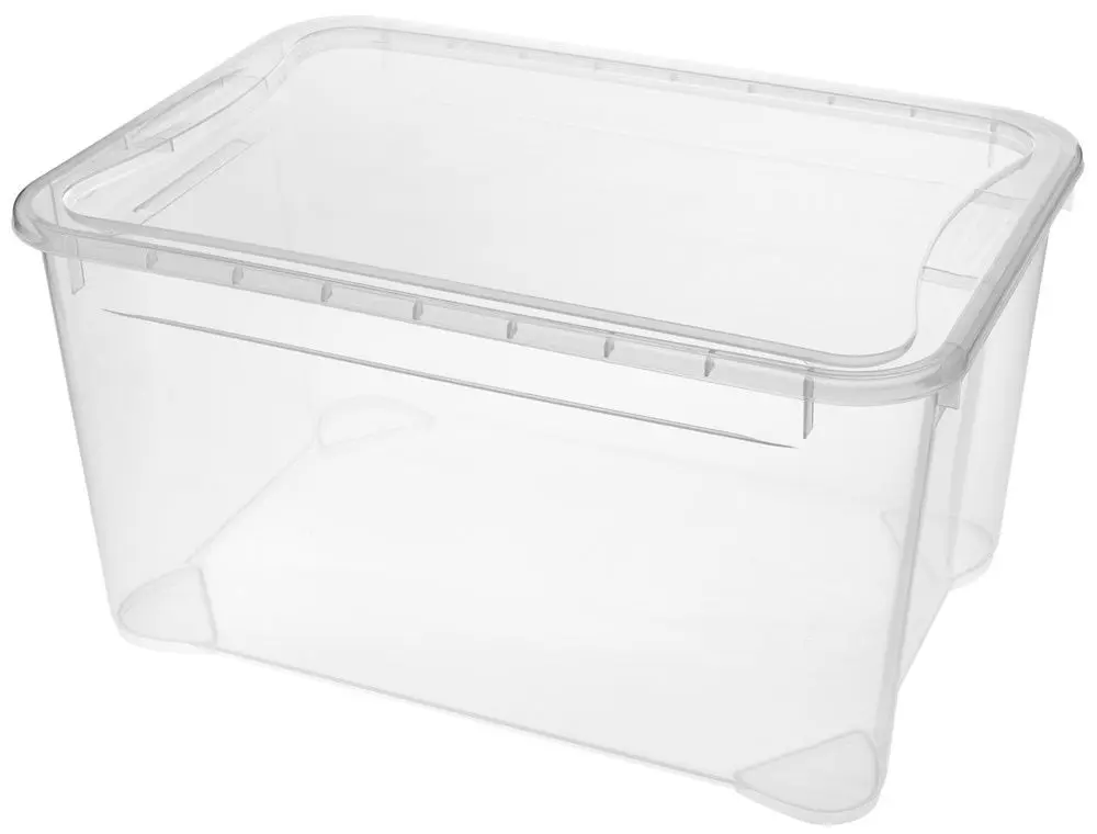 Контейнер с крышкой Econova Crystal L 49L (Transparent)