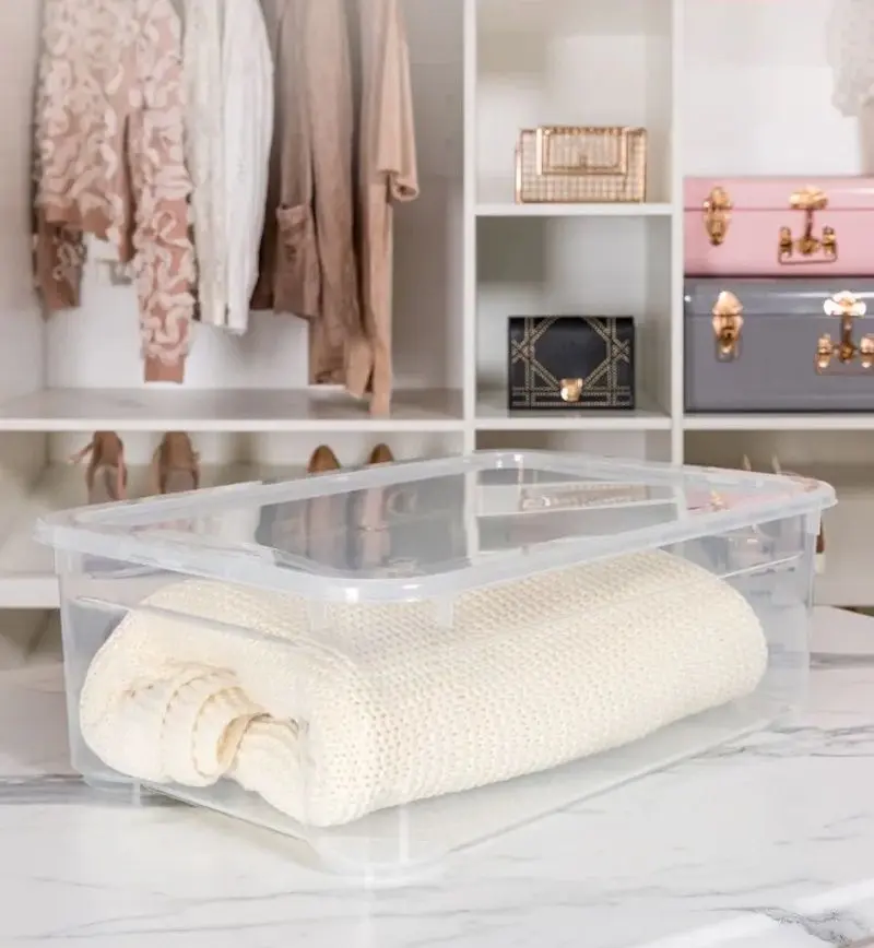 Container cu capac Econova Crystal M 31L (Transparent) - 2