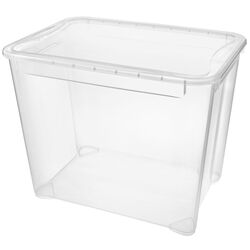 Container cu capac Econova Crystal XL 70L (Transparent)