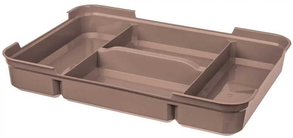 Container cu capac Econova Grand Box 15.3L (Transparent/Brown)