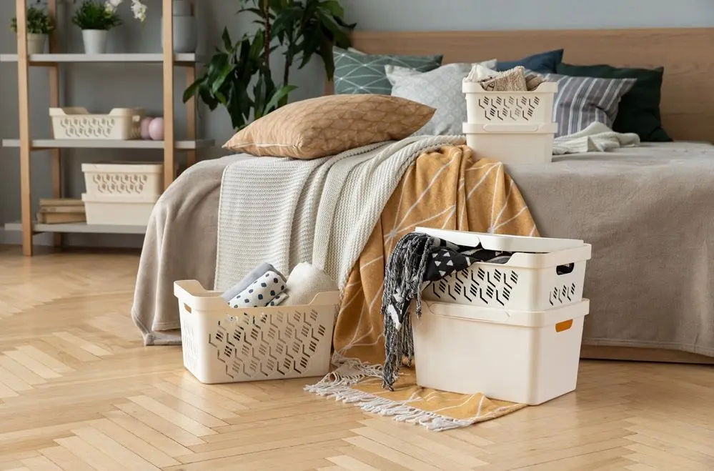 Коробка для хранения Econova Luxe 18L (Light Beige) - 8