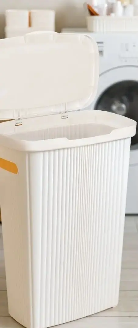 Cos pentru rufe Econova Velvet 45L (White)