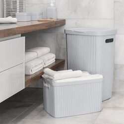 Cos pentru rufe Econova Velvet 60L (Grey) Thumb