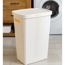 Cos pentru rufe Econova Velvet 60L (White) Thumb