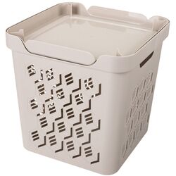 Cos cu capac Econova Deluxe 29x29x29 18L (Beige)