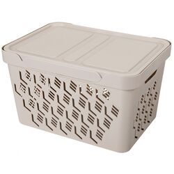 Cos cu capac Econova Deluxe 38x28x22 18L (Beige) Thumb