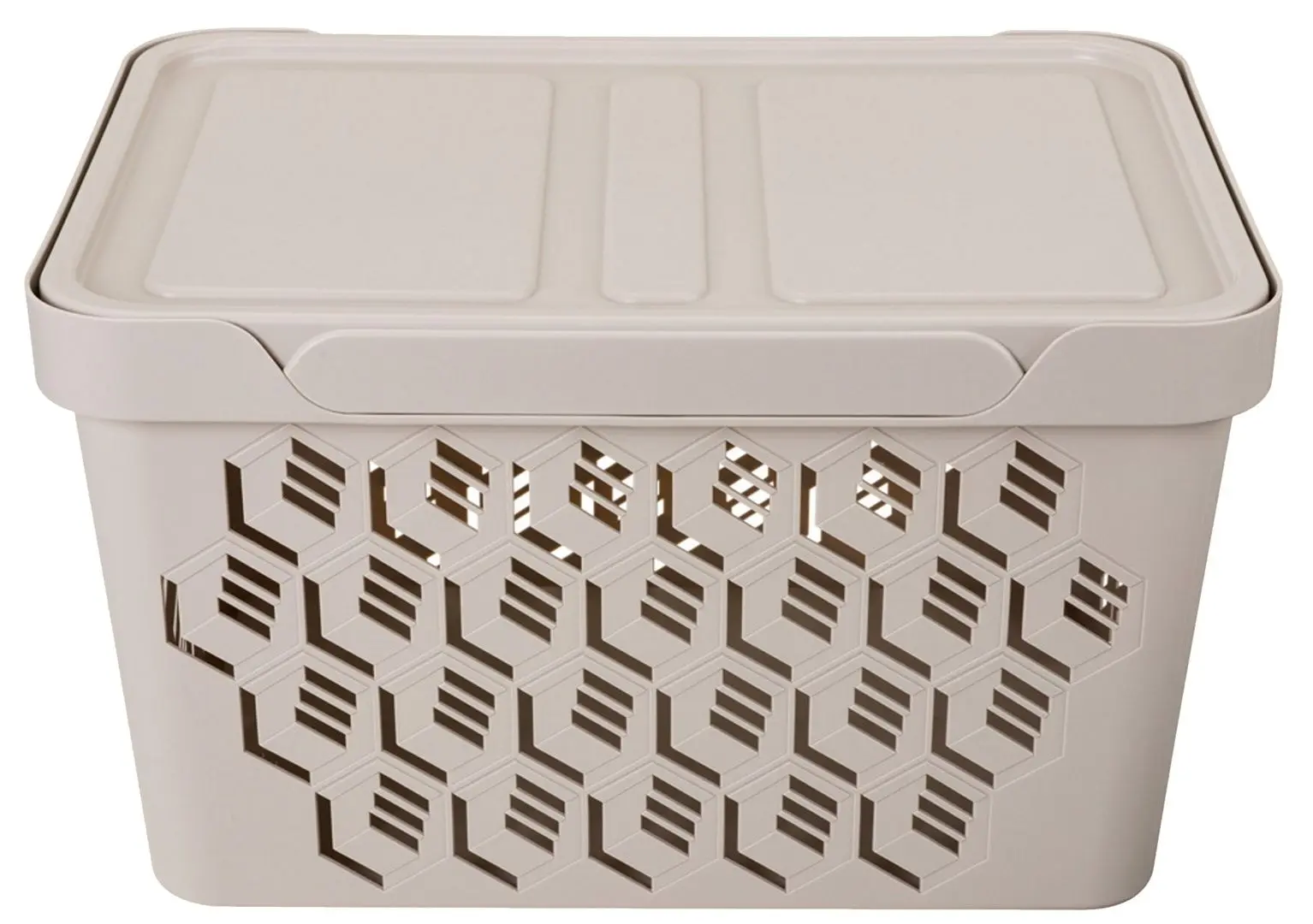 Cos cu capac Econova Deluxe 38x28x22 18L (Beige)