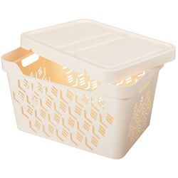 Cos cu capac Econova Deluxe 38x28x22 18L (Ivory) Thumb