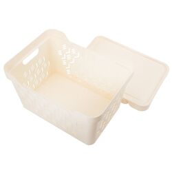 Cos cu capac Econova Deluxe 38x28x22 18L (Ivory) Thumb