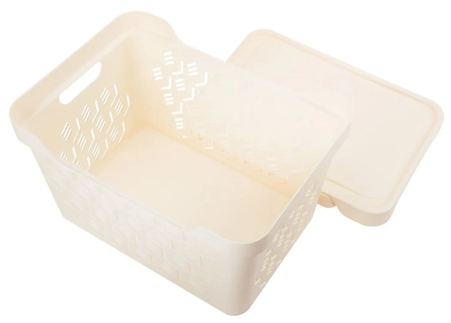 Cos cu capac Econova Deluxe 38x28x22 18L (Ivory) - 5