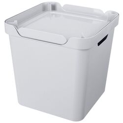 Cos cu capac Econova Luxe 28.6x28.6x28.6 18L (Light Grey)