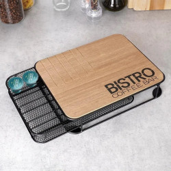 Органайзер для капсул кофе Excellent Houseware Bistro 30x24x6cm (Wood) Thumb