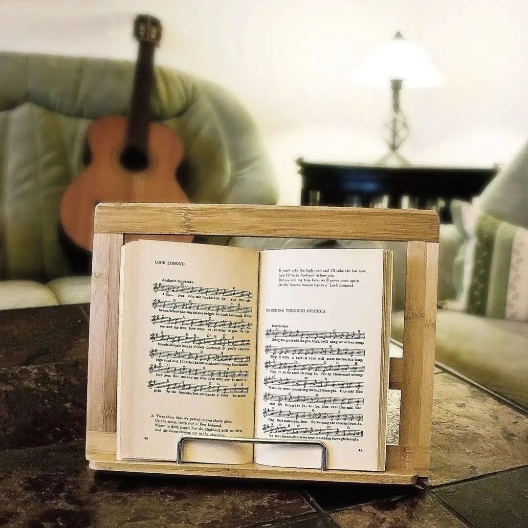 Suport pentru cartea de retete Excellent Houseware 47527 (Bamboo)