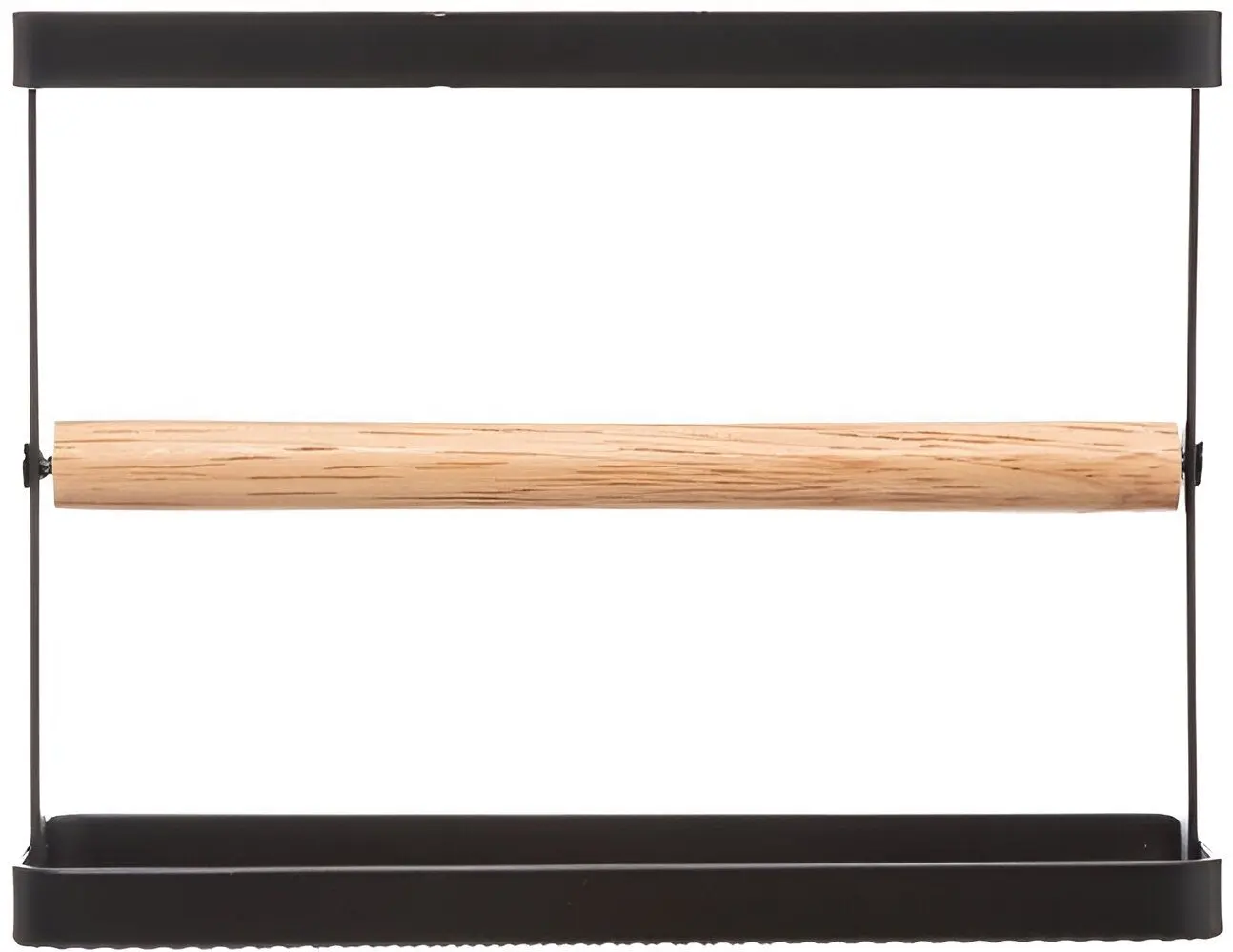 Suport pentru prosoape din hatrie 5Five 52034 (Black/Wood)