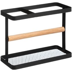 Suport pentru prosoape din hatrie 5Five 52034 (Black/Wood)