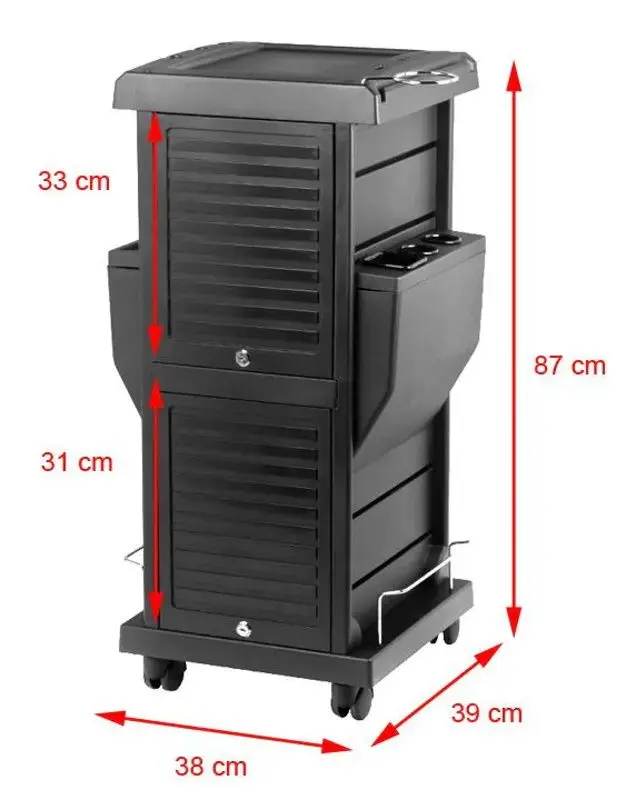 Carucior de coafor Gabbiano 109330 (Black)