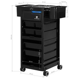 Carucior de coafor Gabbiano 68UV (Black) Thumb