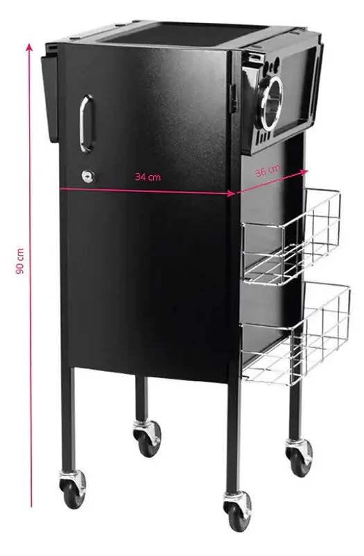 Carucior de coafor Gabbiano Deluxe 500 (Black)