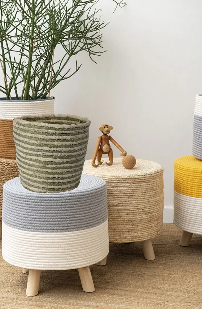 Корзина H&S 51293.1 23х21 (Khaki)