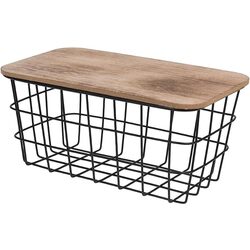 Корзина с крышкой H&S 51030 31х22х16 (Black)