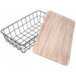 Корзина с крышкой H&S 51031 40х23х10 (Black) Thumb