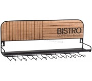 Raft pentru bucatarie H&S Bistro (Wood/Black)