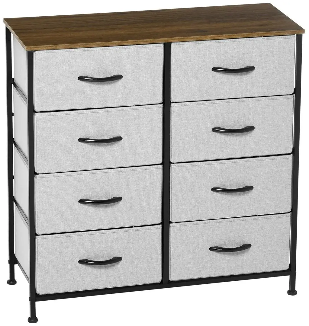 Комод Homcom 850-268V01GY 80x30x81 cm (Grey/Black)