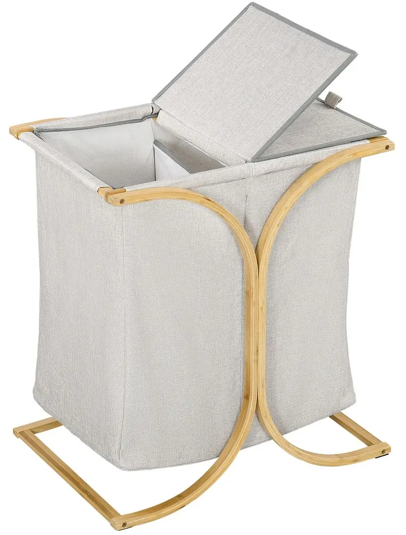 Корзина для белья двойная Homcom 850-303V00ND (Grey)