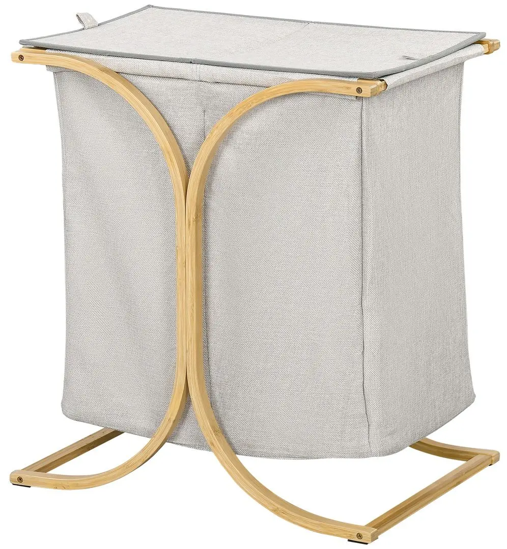 Корзина для белья двойная Homcom 850-303V00ND (Grey)