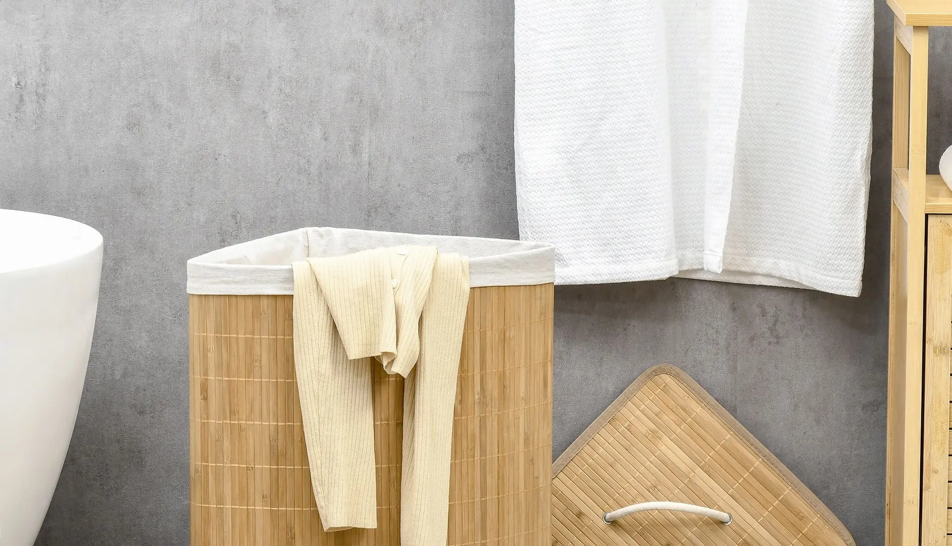 Корзина для белья Homcom 850-218V00ND (Natural)