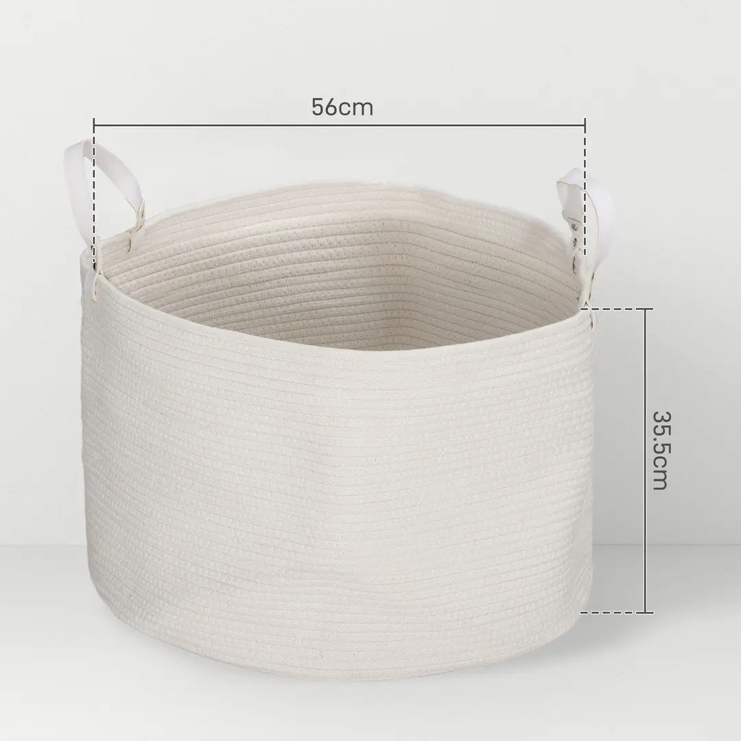 Cos pentru rufe Homcom 850-318V01CW (Cream White)