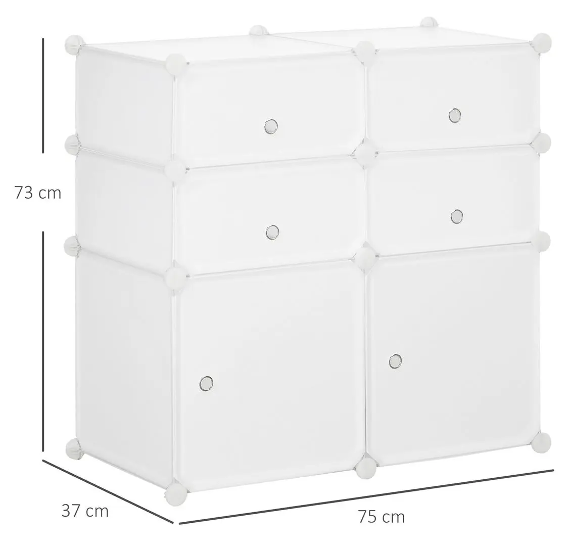 Dulap modular Homcom 831-178 (White)