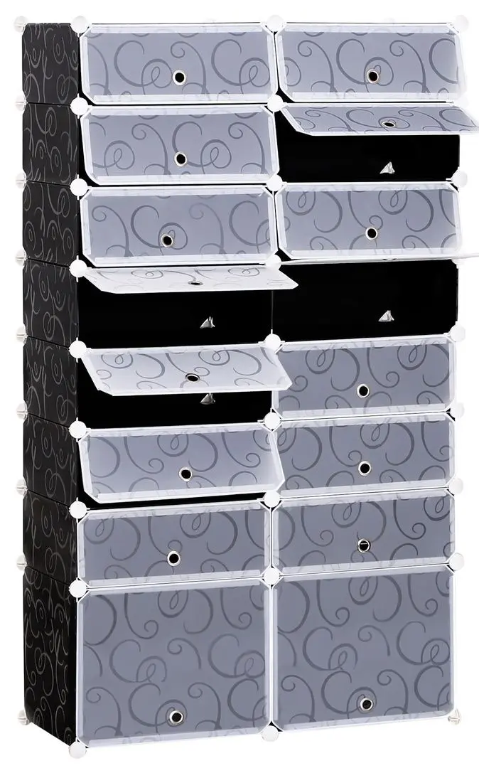 Стеллаж для обуви Homcom 837-017 (Black/White)