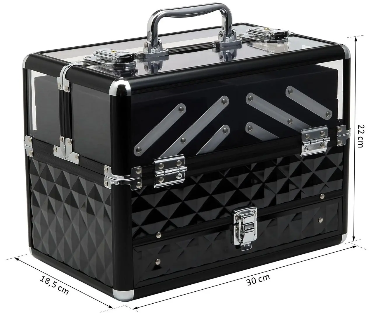 Органайзер-чемодан для косметики Homcom 501-018BK (Black)