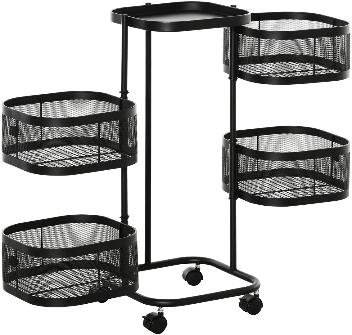 Carucior Homcom 850-184 33x33x77 cm (Black)