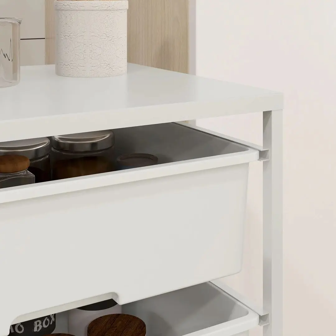 Стеллаж Homcom 850-289V00WT 40x33x60 cm (White)