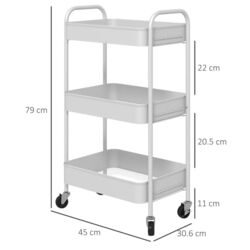 Тележка Homcom 850-292V00WT (White) Thumb