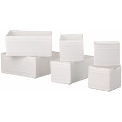 Set cutii depozitare Ikea Skubb (Alb)