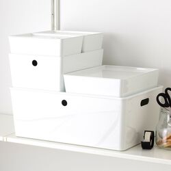 Container cu capac Ikea Kuggis 18x26 (Alb) Thumb