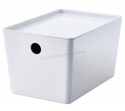 Container cu capac Ikea Kuggis 18x26x15 (Alb)