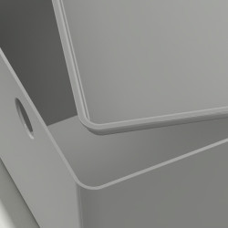 Container cu capac Ikea Kuggis 18x26x15cm (Gri) Thumb