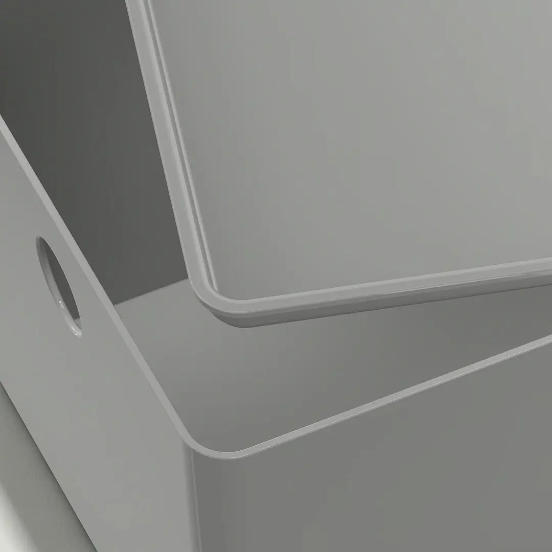 Container cu capac Ikea Kuggis 18x26x15cm (Gri)